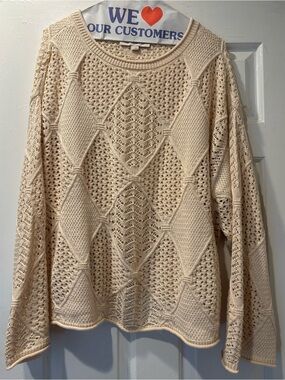 Loft cream color Sweater Large